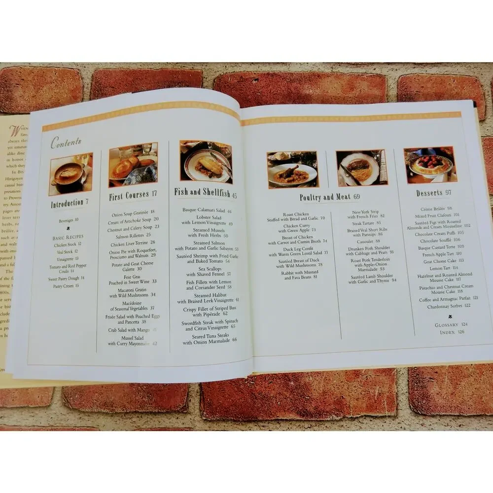BISTRO Best of Casual French Cooking by Gerald‎ Hirigoyen Vtg 1995 HCDJ Cookbook